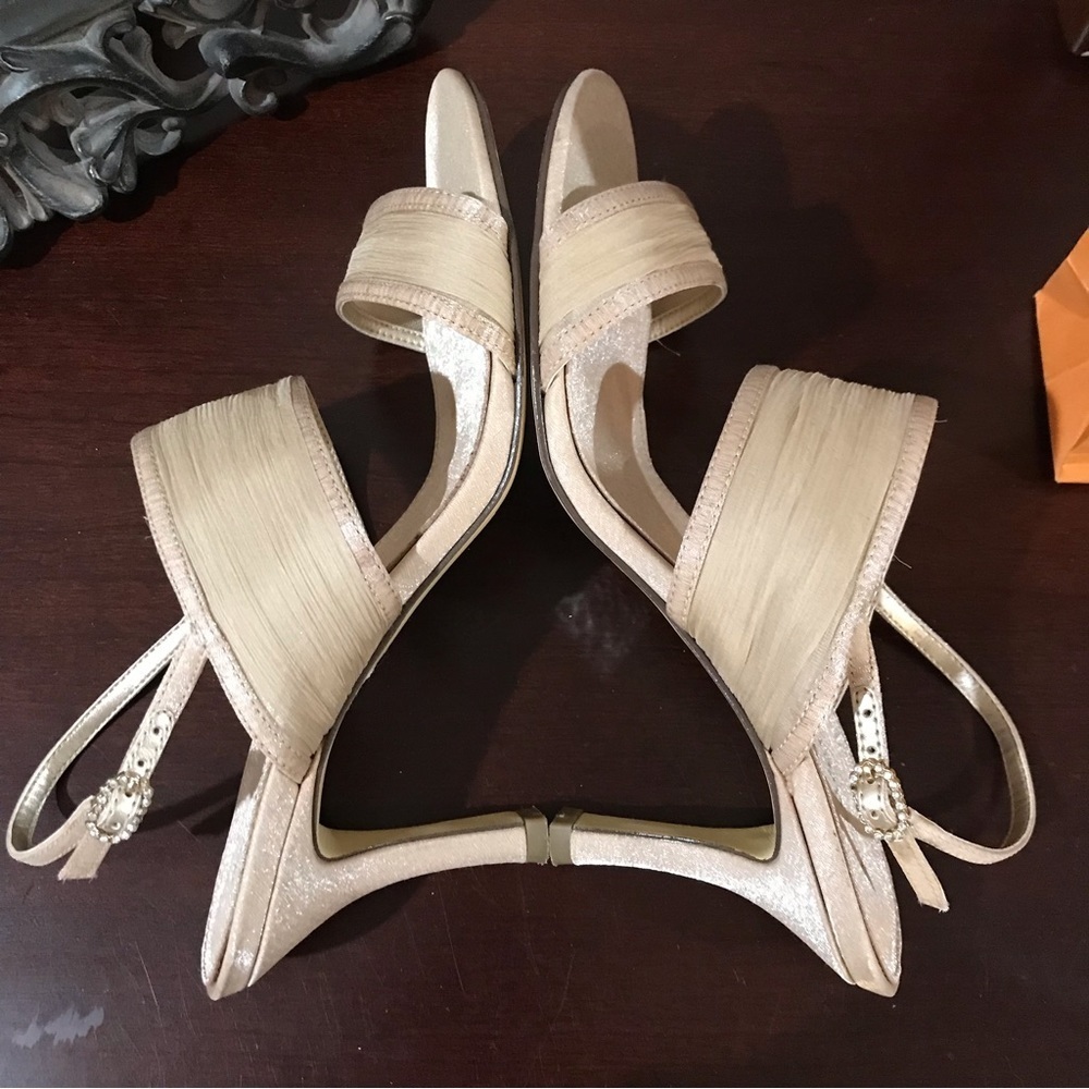▪️Champagne Elegant Open Toe Heels - Picture 5 of 13